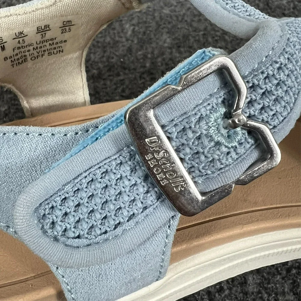 Dr Scholls Sandals Time Off Sun Light Blue‎ Women's 7 M